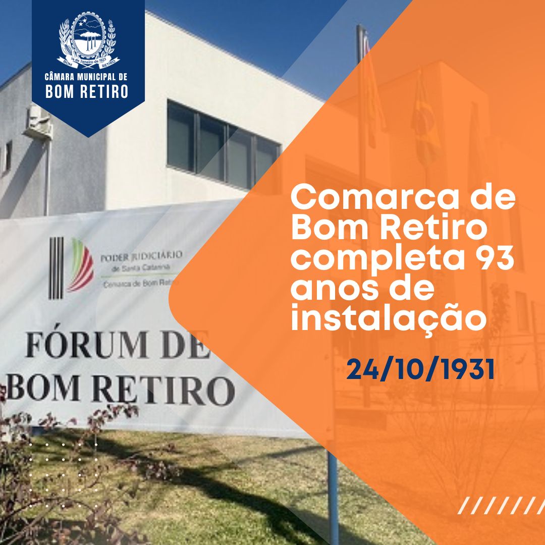 Comarca de Bom Retiro Celebra 93 Anos de História! 🎉